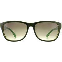 Lacoste Men's Rectangle Black Green Grey Sunglasses