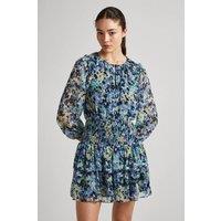 Pepe Jeans Women's Coral Printed Dress Multi in Blue | Size: Medium