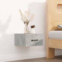 Berkfield Home Wall-mounted Bedside Cabinet Concrete Grey 35x35x20 cm | Size: 35 x 35 x 20 cm