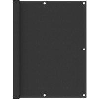 Berkfield Home Balcony Screen Anthracite 120x400 cm Oxford Fabric in Black