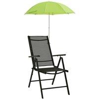 Berkfield Home Camping Chair Parasols 2 pcs Green 105 cm