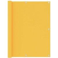 Balcony Screen Yellow 120x600 cm Oxford Fabric
