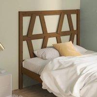Berkfield Home Bed Headboard Honey Brown 81x4x100 cm Solid Wood Pine | Size: 81 x 4 x 100 cm