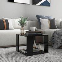 Berkfield Home Coffee Table Black 40x40x30 cm Engineered Wood | Size: 40 x 40 x 30 cm