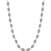 Jon Richard Women's Blue Pearl 14" Necklace in Gold