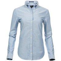 TEE JAYS Women's Perfect Long Sleeve Oxford Shirt in Light Blue | Size: 3XL