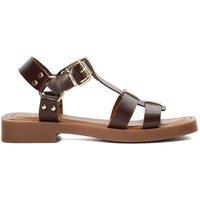 Dune London Women's 'Loto' Leather Sandals in Brown | Size: 3