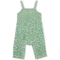 Kite Girl's Baby Girl Ditsy Fields Dungarees in Green | Size: 1 m