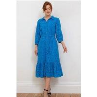 Kite Women's Morcombelake Broderie Dress in Blue | Size: 14