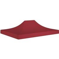 Party Tent Roof 4x3 m Burgundy 270 g/m