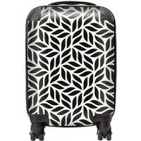 Warren Reed - Designer Modern Stylish Abstract Texture Suitcase in Black | Size: Large