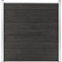 Garden Fence WPC 180x186 cm Grey