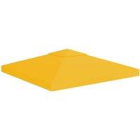 Berkfield Home 2-Tier Gazebo Top Cover 310 g/m 3x3 m Yellow