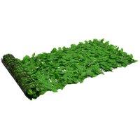 Berkfield Home Balcony Privacy Screen with Green Leaves 600x75 cm