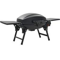 Berkfield Home Portable Gas BBQ Grill with Cooking Zone Black