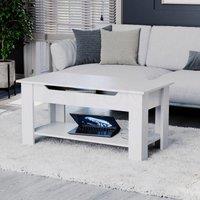 Home Discount Vida Designs Lift Up Coffee Table Storage Living Room Furniture in White