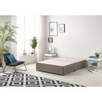 Somnior Ziggy Platform Divan Bed Base With 4 Drawers Tweed in Brown | Size: Small Double