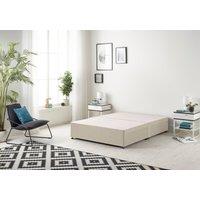 Somnior Ziggy Platform Divan Bed Base With 4 Drawers Tweed in Natural | Size: Double