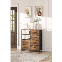 Medieval-Inspired Wooden Storage Cabinet with Shelves