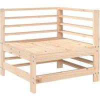 Berkfield Home Garden Corner Sofas 2 pcs Solid Wood Pine in Brown