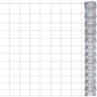Berkfield Home Garden Fence Galvanised Steel 50x1.25 m Silver
