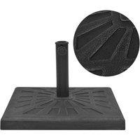 Parasol Base Resin Square Black 12 kg