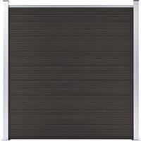 Berkfield Home Fence Panel WPC 180x186 cm Black