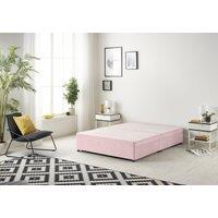 Somnior Universal Divan Bed Base with 2 Drawers Plush Velvet in Pink | Size: Super King