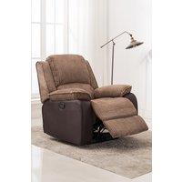 More4Homes Postana Jumbo Cord Electric Recliner in Brown