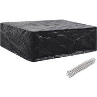 Berkfield Home Garden Furniture Cover 8 Eyelets 250x210x90 cm in Black | Size: 250 x 210 x 90 cm