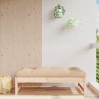 Berkfield Home Garden Footstool 120x80 cm Solid Wood Pine in Brown