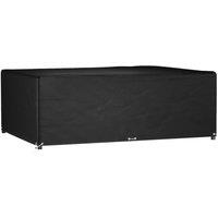 Berkfield Home Garden Furniture Cover 12 Eyelets 240x180x80 cm Rectangular in Black | Size: 240 x 180 x 80 cm