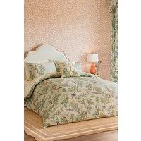 Sanderson 'Lophura' Cotton Percale Duvet Cover Set in Light Grey | Size: Double