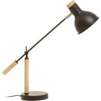 Orsina Matte Table Lamp, Easy to Assemble Bedside Table Light, Lamp for Table Living Room in Black