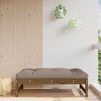 Berkfield Home Garden Footstool Honey Brown 120x80 cm Solid Wood Pine
