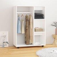 Berkfield Home Wardrobe White 80x40x110 cm Engineered Wood | Size: 80 x 40 x 110 cm