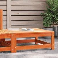 Berkfield Home Garden Footstool Wax Brown 70x70x30 cm Solid Wood Pine | Size: 70 x 70 x 30 cm