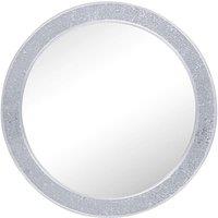 nielsen Lewis Crackle Mosaic Round Wall Mirror Silver 74cm