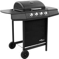 Berkfield Home Gas BBQ Grill with 4 Burners Black (FR/BE/IT/UK/NL only)