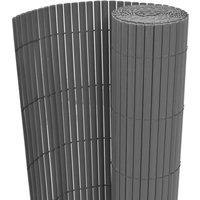 Berkfield Home Double-Sided Garden Fence PVC 90x300 cm Grey