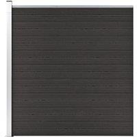 Berkfield Home Fence Panel WPC 175x186 cm Black