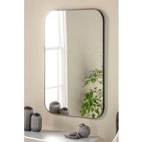 Yearn Mirrors Minimal Curved Mirror Black 90x60cm | Size: 90x60 cm