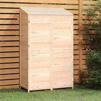 Berkfield Home Garden Shed 102x52x174.5 cm Solid Wood Fir in Brown