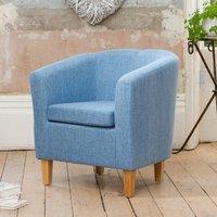 Artemis Home Alderwood 68cm Wide Fabric Tub Chair Armchair in Blue