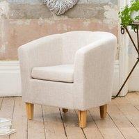 Artemis Home Alderwood 68cm Wide Fabric Tub Chair Armchair in Beige