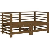 Berkfield Home Garden Corner Sofas 2 pcs Honey Brown Solid Wood Pine