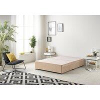 Somnior Ziggy Platform Divan Bed Base With 4 Drawers Plush in Beige | Size: Small Double