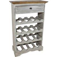 Berkfield Home Wine Rack Solid Reclaimed Wood 55x23x85 cm in Brown | Size: 55 x 23 x 85 cm