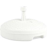 Berkfield Home Umbrella Base Sand/Water Filled 20 L White Plastic Rattan