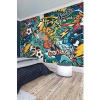 Sports Graffiti Wall Mural